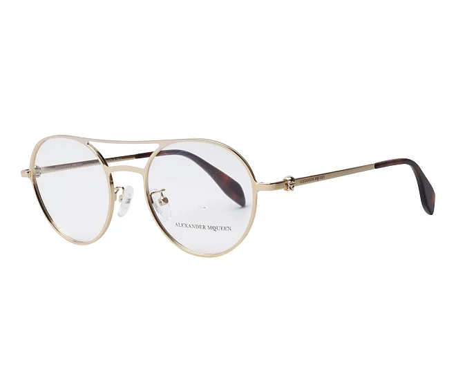 Alexander McQueen Brille AM-0175-O 003 52 20 gold