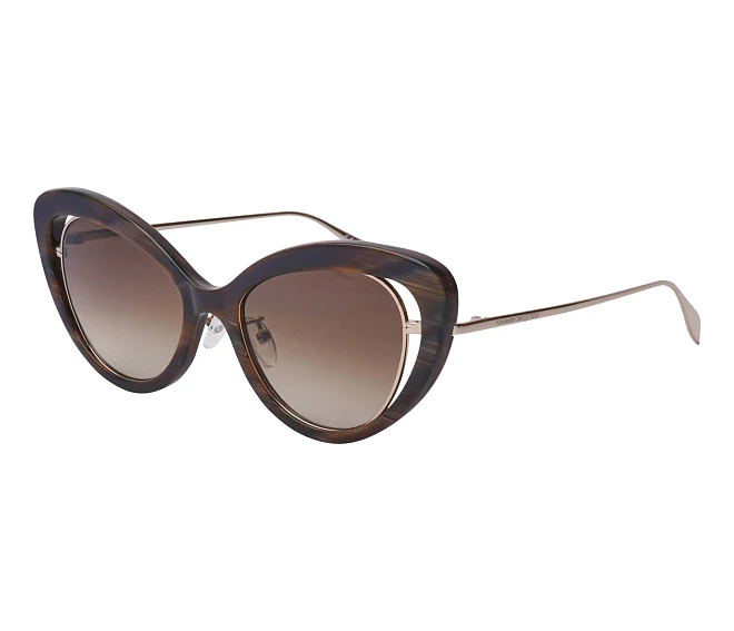 Alexander McQueen Sonnenbrillen AM-0223-S 003 53 19 braungold