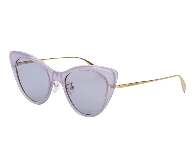 Alexander McQueen Sonnenbrillen AM-0233-S 006 51 20 violettroségold