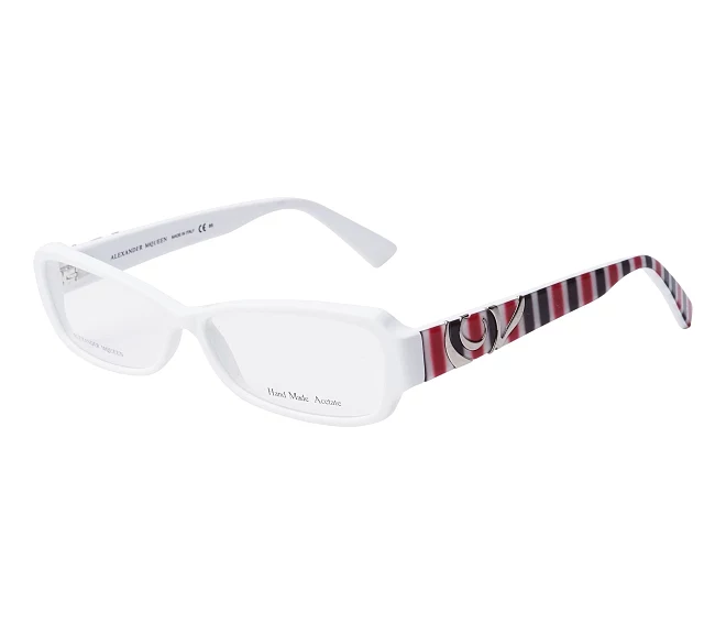Alexander McQueen Brille AMQ-4161 R2Y 53 13 weißmix