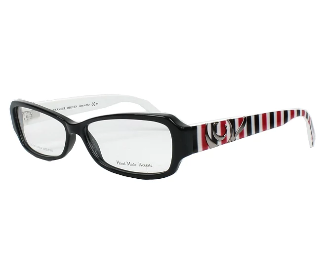 Alexander McQueen Brille AMQ-4161 R3F 53 13 blaurot