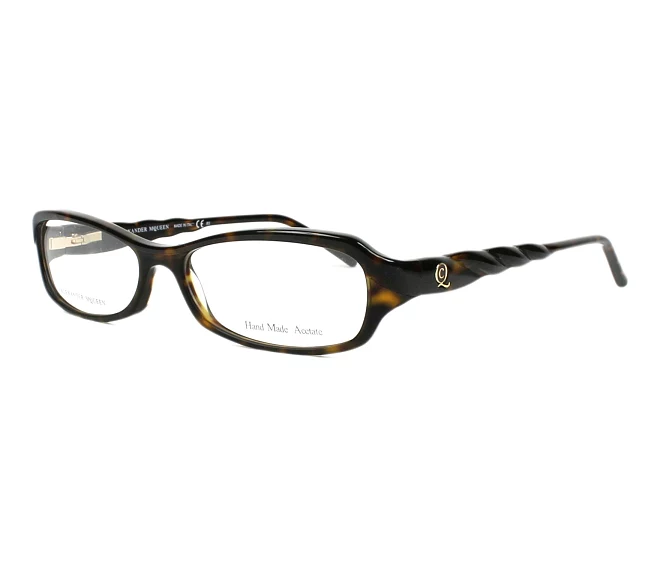 Alexander McQueen Brille AMQ-4162 086 52 15 havana