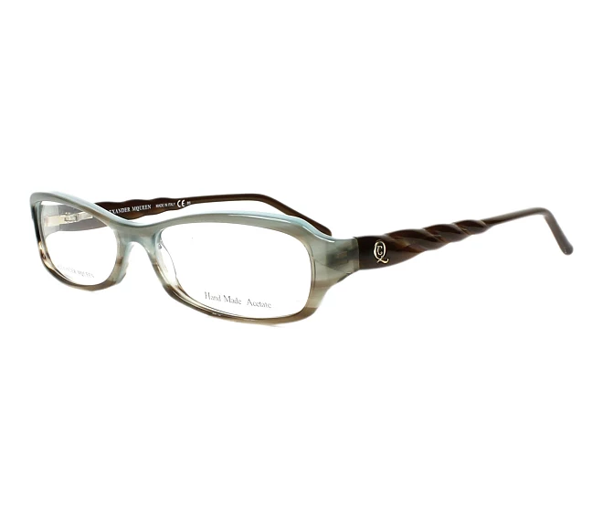 Alexander McQueen Brille AMQ-4162 R4E 52 15 mixbraun