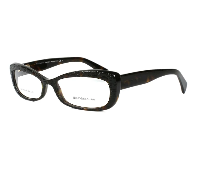 Alexander McQueen Brille AMQ-4203 086 52 15 havana