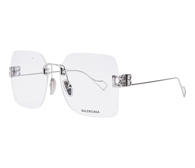 Balenciaga Brille BB0113O 002 60 15 silber