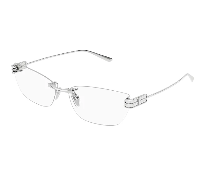 Balenciaga Brille BB0490O 001 62 16 silber