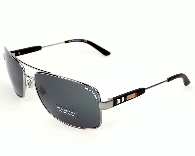 Burberry Sonnenbrillen BE-3074 100387 63 15 gun metallschwarz