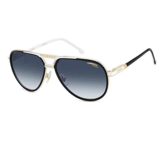 Carrera Sonnenbrillen CARRERA-1076-S 80S/08 61 15 schwarzweiß