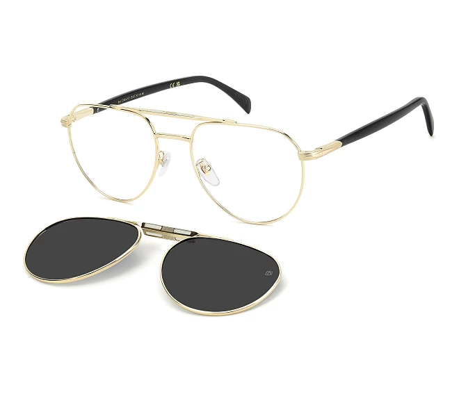 David Beckham Brille DB-1238-C RHL/M9 55 19 goldschwarz