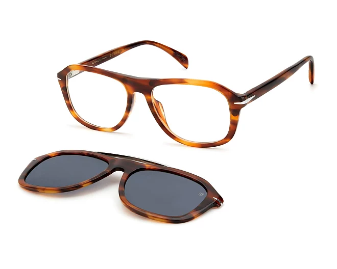 David Beckham Brille DB-7006-G-CS EX4 54 17 braunstahlfarben