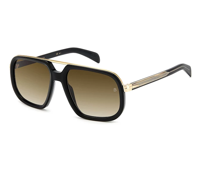 David Beckham Sonnenbrillen DB-7101-S 2M2/HA 57 18 schwarzgold