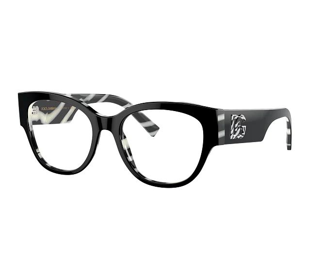 Dolce & Gabbana Brille DG3377 3372 53 18 schwarz