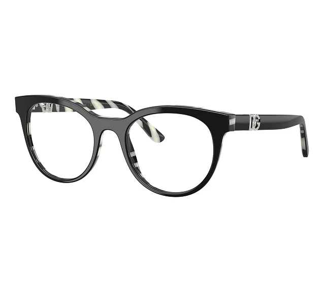 Dolce & Gabbana Brille DG3399 3372 52 20 schwarz
