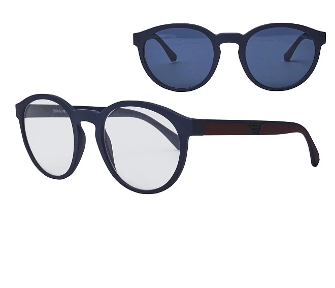 Emporio Armani Brille EA-4152 56691W 52 21 blau