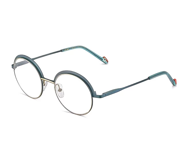 Etnia Barcelona Brille HILMA BLGD 50 20 metallfarbengrün