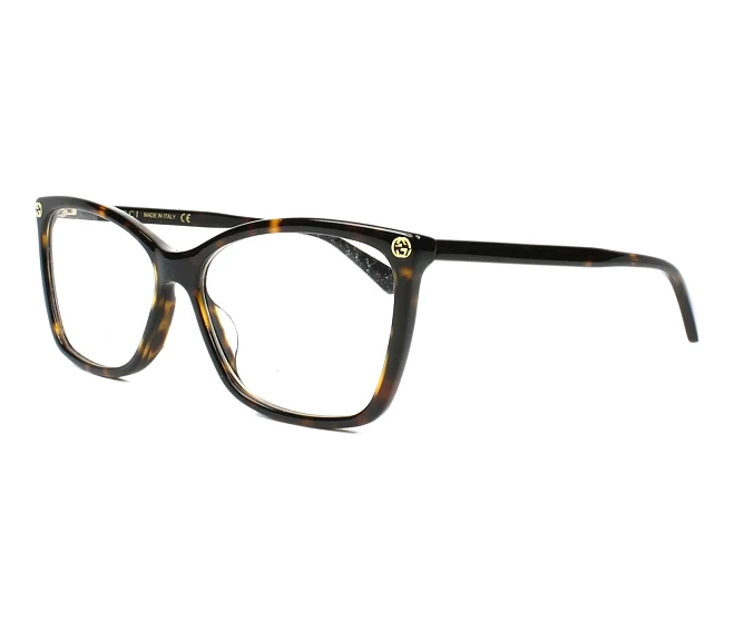 Gucci Brille GG-00250 002 56 14 havana
