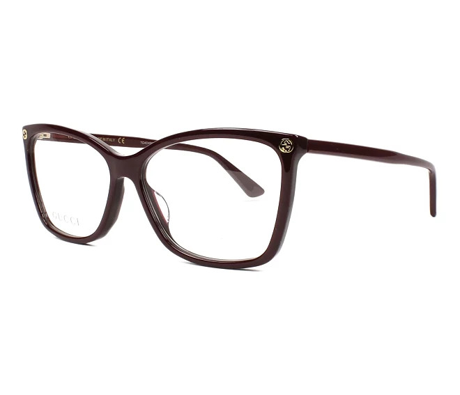 Gucci Brille GG-0025-O 007 56 14 bordeaux