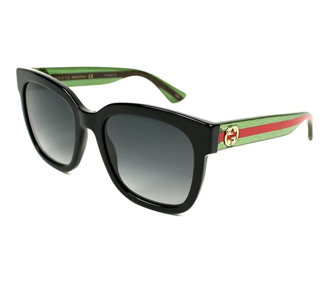 Gucci Sonnenbrillen GG-0034-S-N 002 54 22 schwarzgrün