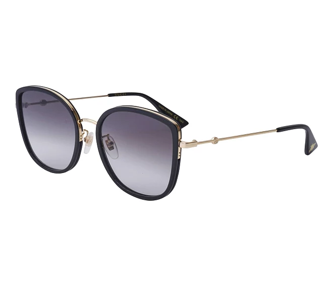 Gucci Sonnenbrillen GG-0606-SK 001 56 19 schwarzgold