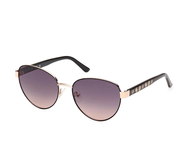 Guess Sonnenbrillen GU00101-S 05B 55 17 schwarzroségold