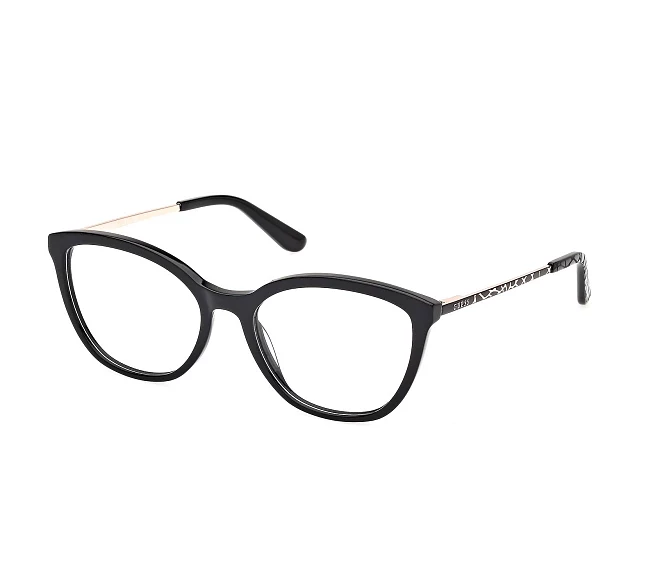 Guess Brille GU50171V 001 55 17 schwarzroségold