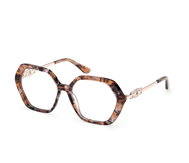 Guess Brille GU50317V 074 54 15 beigeroségold