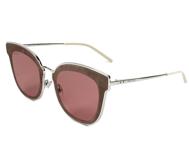 Jimmy Choo Sonnenbrillen NILE-S SOJ/2M 63 12 silberbeige
