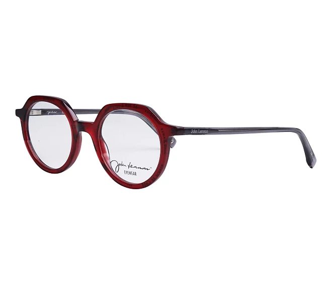 John Lennon Brille JO240 Ri 47 21 bordeauxgrau