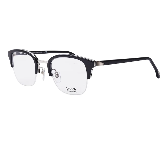 Lozza Brille VL4145 0BLK 48 24 schwarzsilber