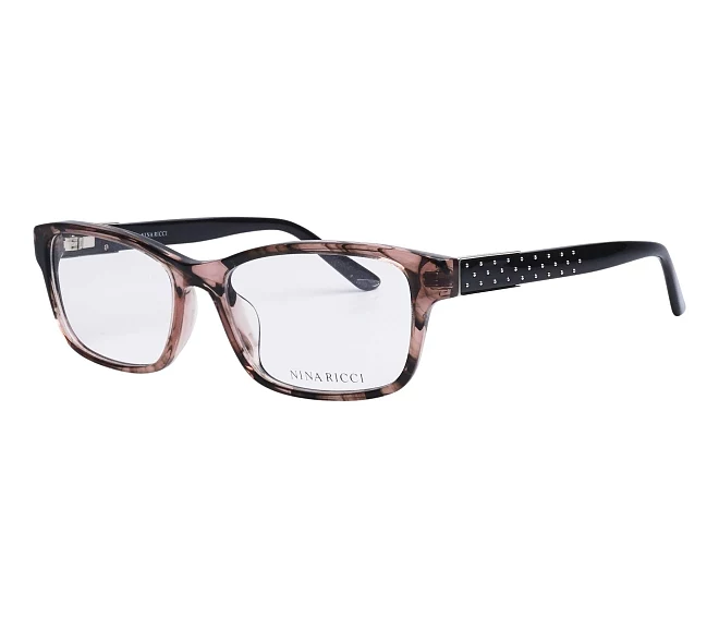 Nina Ricci Brille VNR-130 07HI 52 16 pflaumenfarbenschwarz