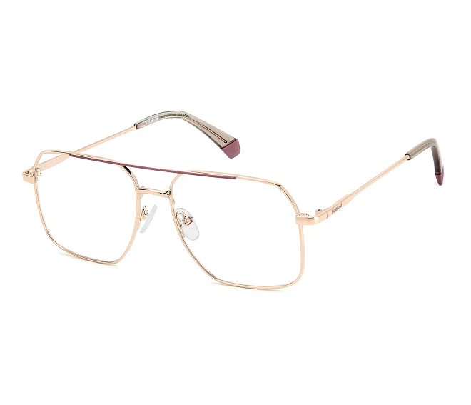 Polaroid Brille PLD-D554 EYR 55 16 roségoldpink