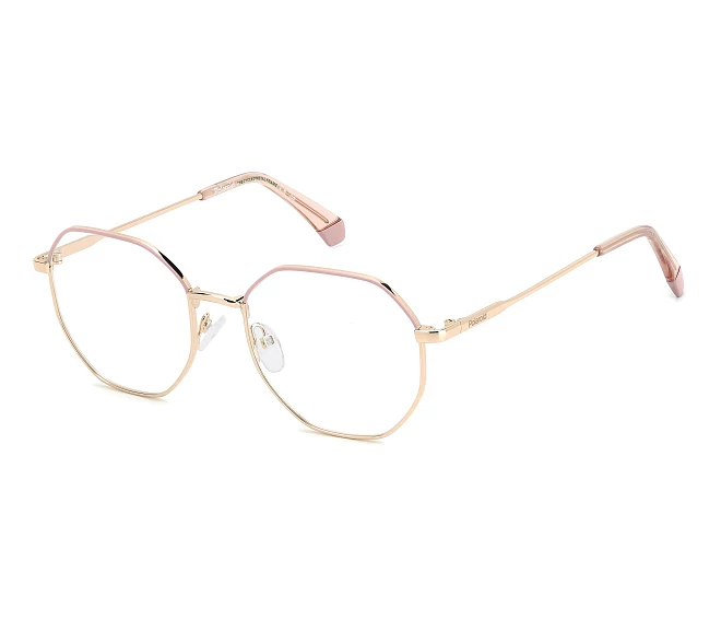 Polaroid Brille PLD-D555 EYR 52 18 roségoldpink