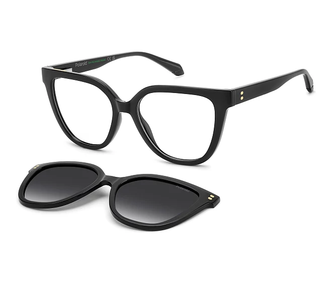 Polaroid Brille PLD-D596-C 08A/WJ 53 17 schwarzgrau