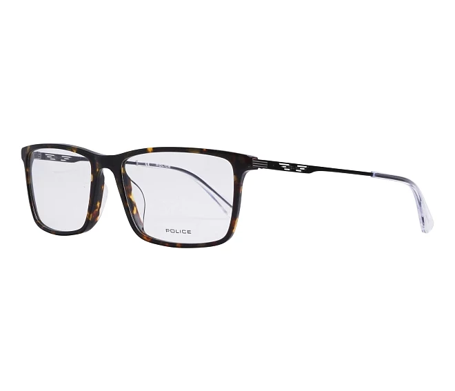 Police Brille VPLD08 0752 55 16 braunstahlfarben