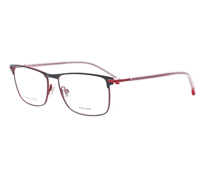 Police Brille VPL-560-N 08D7 54 15 schwarzrot
