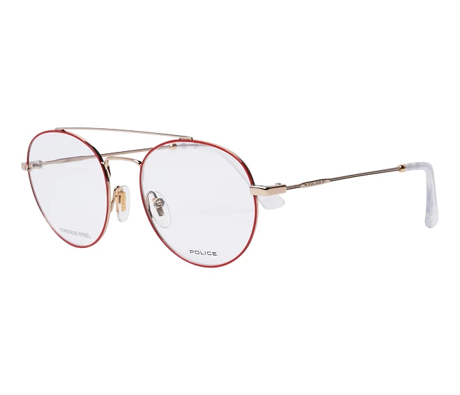 Police Brille VPL728 0357 49 18 rotgold