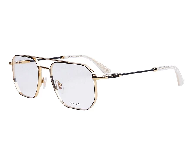Police Brille VPLG82 0302 54 18 schwarzgold