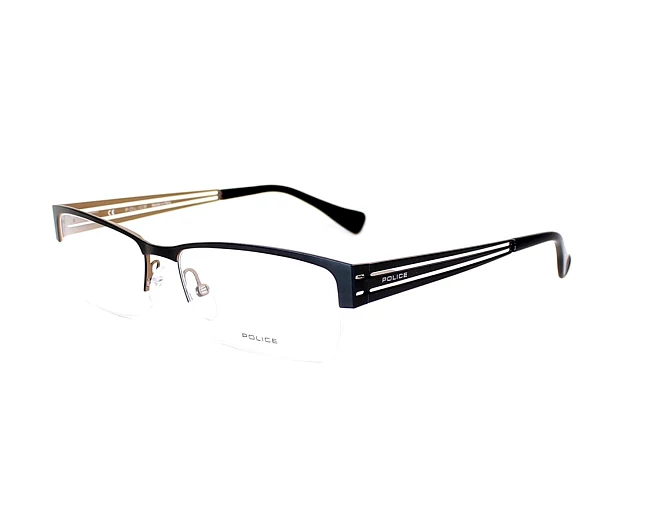 Police Brille VPL-137 049A 55 16 blau