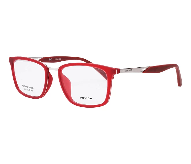 Police Brille VK063 7CSM 49 18 rotsilber