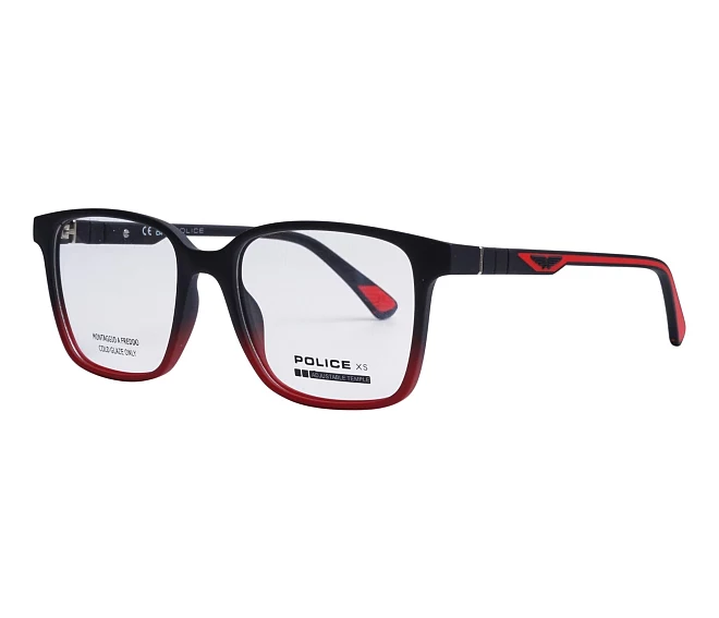 Police Brille VK147 096S 49 16 schwarzrot