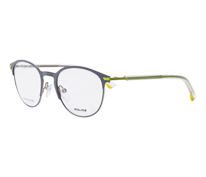 Police Brille VK548N 0A51 49 19 graugelbfarben