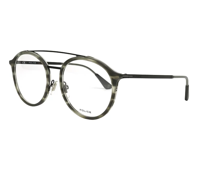 Police Brille VPL-688 4ATM 52 19 grauschwarz