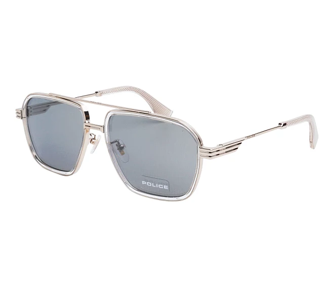 Police Sonnenbrillen SPLQ91-E 8FFG 58 17 silberkristall