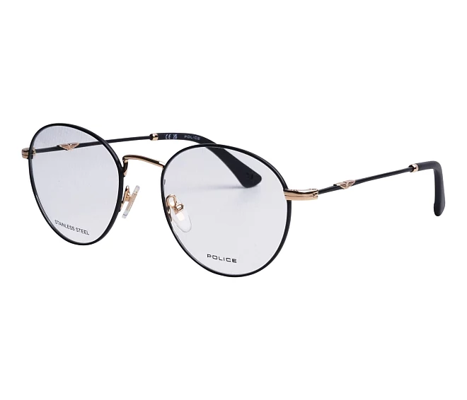 Police Brille VPLP07 0302 51 19 schwarzgold