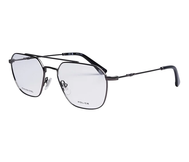 Police Brille VPLP08 0568 54 18 gun metallschwarz