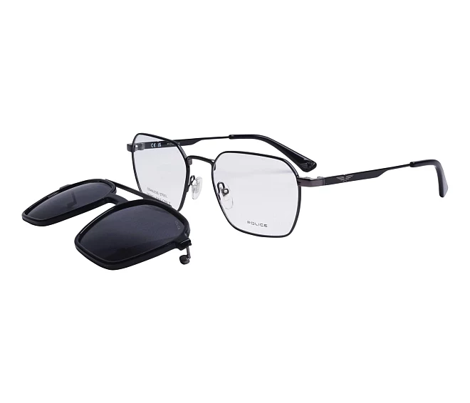 Police Brille UPLP10 K59P 54 19 schwarzgun metall