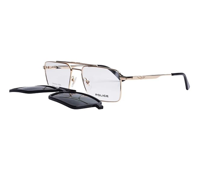 Police Brille UPLR61 300P 55 18 goldschwarz