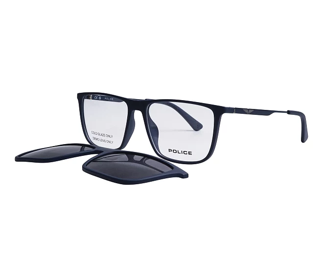 Police Brille UPLP09 R22P 54 15 blaumetallfarben
