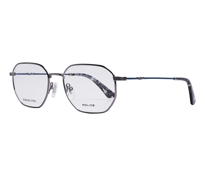 Police Brille VPLD01 0509 52 18 stahlfarbenblau