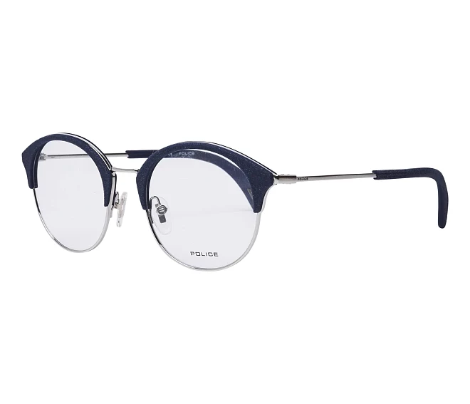 Police Brille VPL730 0579 50 20 blaumetallfarben